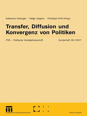 cover image of Transfer, Diffusion und Konvergenz von Politiken